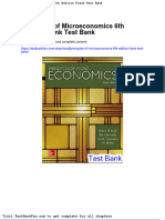 Principles of Microeconomics 6th Edition Frank Test Bank