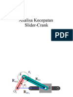 Analisa Kecepatan Slider-Crank