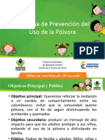 ICBF PresentaciónPólvora Prevencion 2016