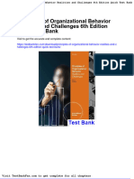 Principles of Organizational Behavior Realities and Challenges 6th Edition Quick Test Bank