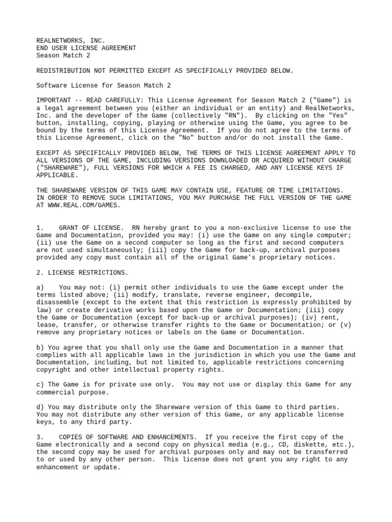 License | PDF | License | Proprietary Software