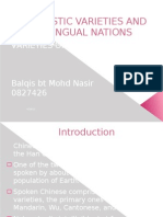 Linguistic Varieties and Multilingual Nations