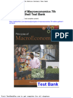 Prinicples of Macroeconomics 7th Edition Gottheil Test Bank