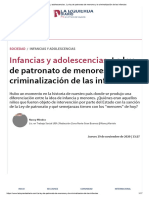 Infancias y Adolescencias .