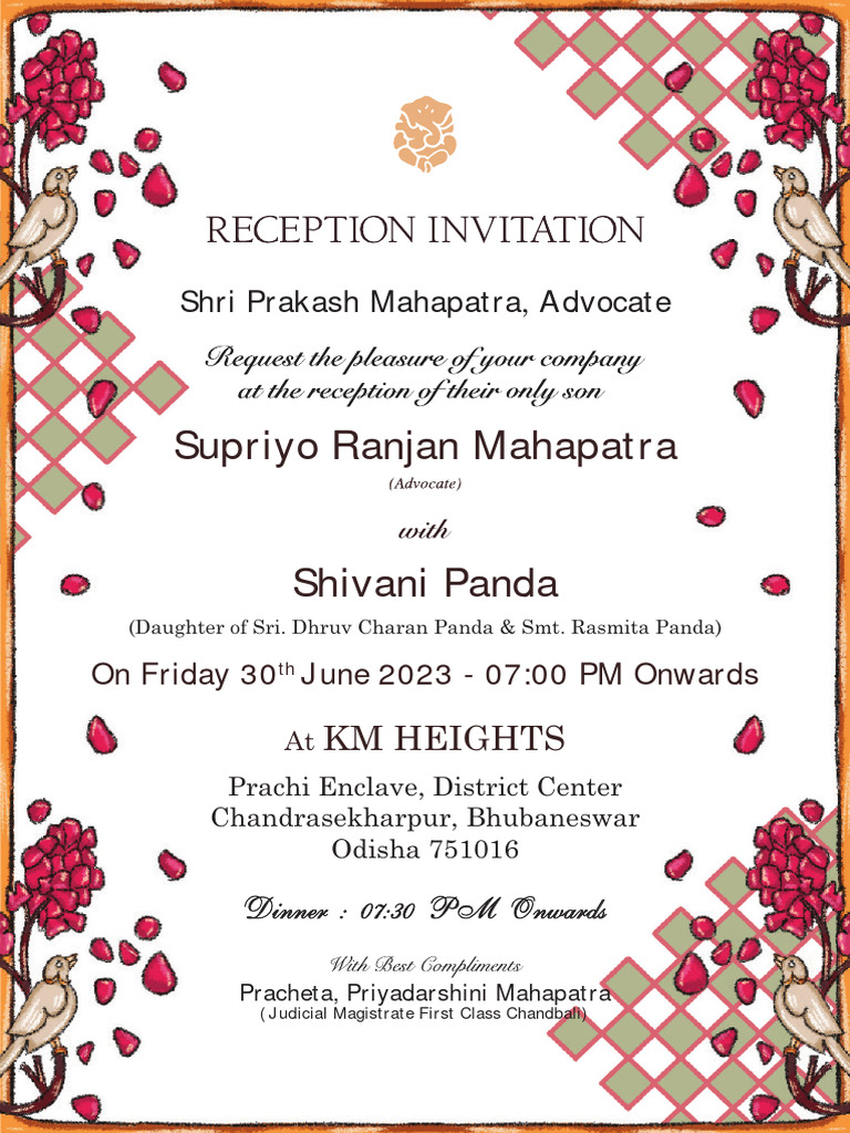 Reception Invitation | PDF