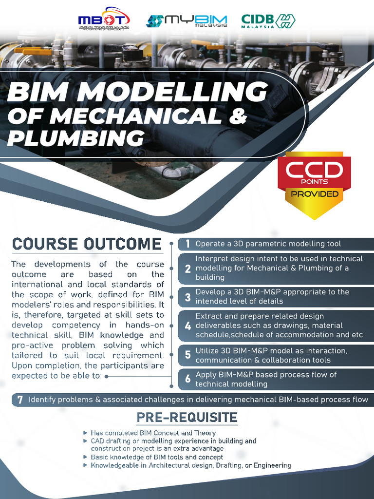 BIM Training New Brochure BIM Modelling of Mechanical & Plumbing | PDF