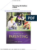 Process of Parenting 9th Edition Brooks Test Bank