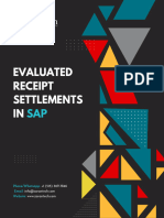 EVALUATED RECEIPT SETTLEMENTS in SAP