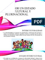 Ecuador Un Estado Intercultural y Plurinacional