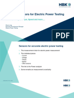 Accurate Sensors For Electric Power Testing