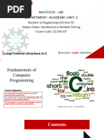 Lecture 1 Looping Statements