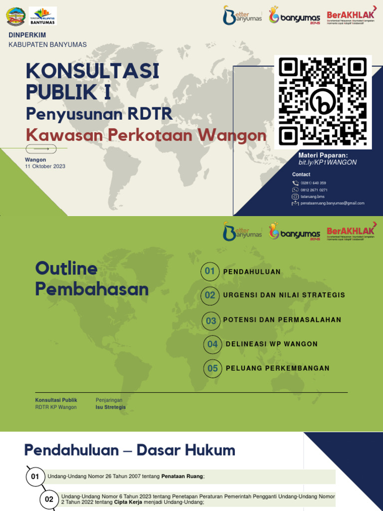 Konsultasi Publik RDTR Wangon | PDF