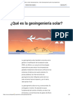 What Is Solar Geoengineering - Solar Geoengineering Non-Use Agreement ESPAÑOL