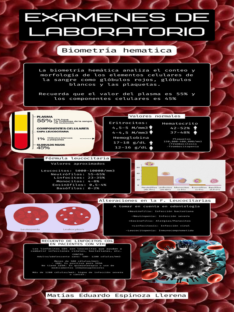 Exámenes de Laboratorio y CTX | PDF | Leucocito | Sangre