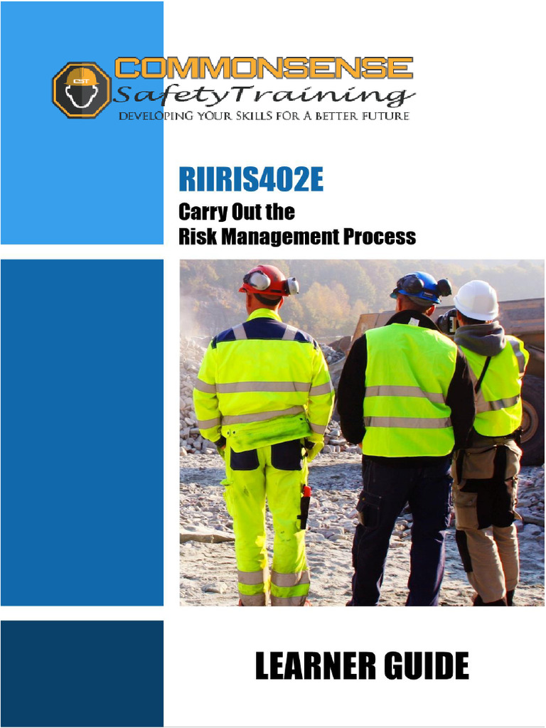 W z riiris402e learner guide 1020 pdf risk risk management