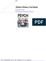 Psych 3rd Edition Rathus Test Bank