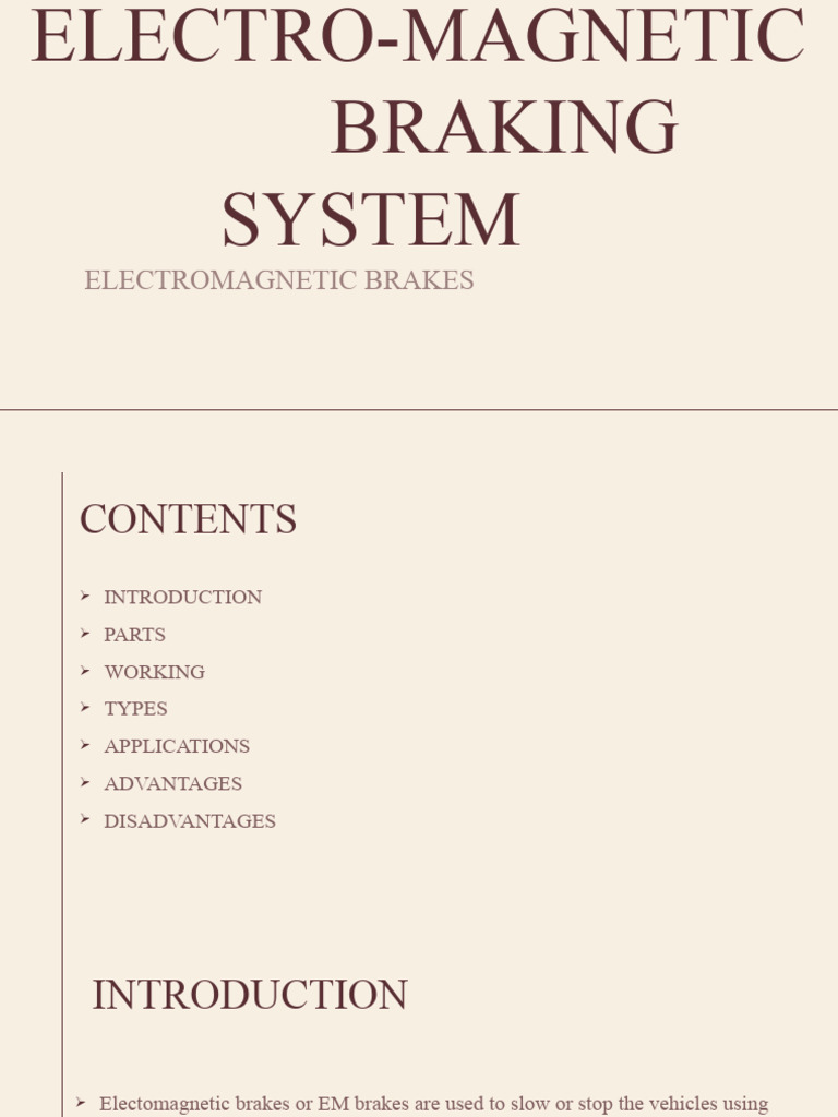 Braking System PDF