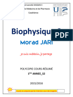 Biophysique 2 RésuméComplet Morad Jari 1