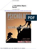 Psychology 11th Edition Myers Solutions Manual