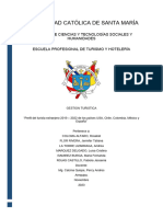 Perfil Del Turista Extranjero 2019 - 2022 de Los Países USA, Chile, Colombia, México y España"