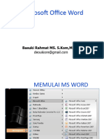 Microsoft Office Word: Basuki Rahmat MS. S.Kom, MM