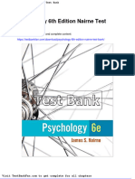 Psychology 6th Edition Nairne Test Bank