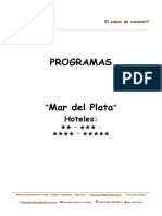 Mar Del Plata 2023 - 2024. Chocolate Viajes y Turismo