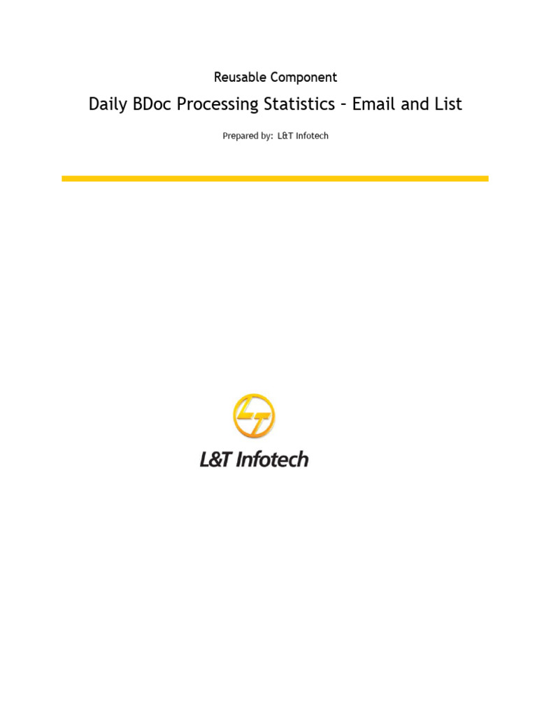 Daily BDoc Processing Stats Report | PDF | Html Element | Parameter ...