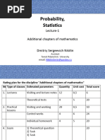 Probability and Statistics 1