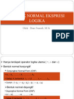 Bentuk Normal Ekspresi Logika1