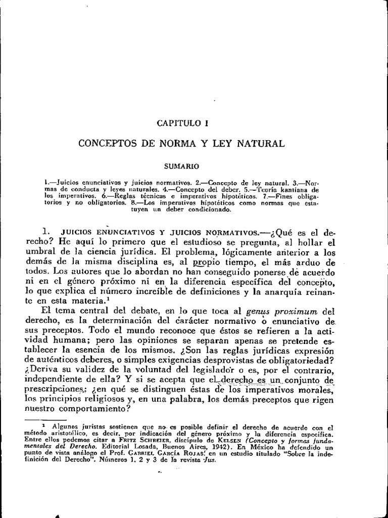 Capitulo I-Conceptos de Norma y Ley Natural | PDF | A priori y a ...