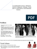 Cazuri Clinice Cu Bolnavi Cu Cifoscolioza Si Alte Deformari Toracice.