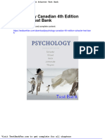Psychology Canadian 4th Edition Schacter Test Bank