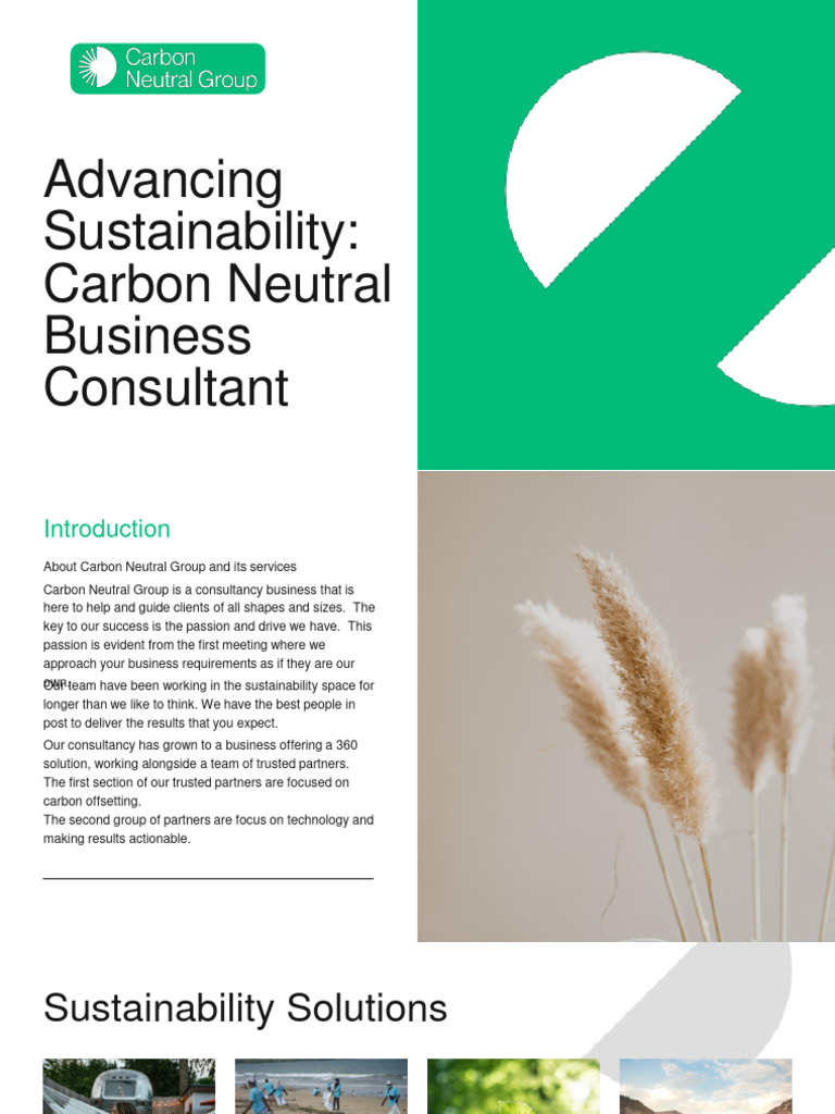 Carbon Neutral Business Consultancy Services | PDF