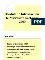 Module 1: Introduction To Microsoft Exchange 2000