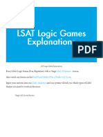 LSAT Logic Games Explanations