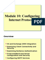 Module 10: Configuring Internet Protocols