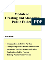 Creating and Managing Public Folders