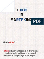 Ethics in Marketing