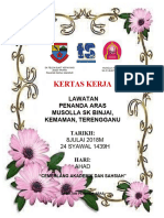 Kertas Kerja LAWATAN PENANDA ARAS SK BINJAI, KEMAMAN, TGNU 2018