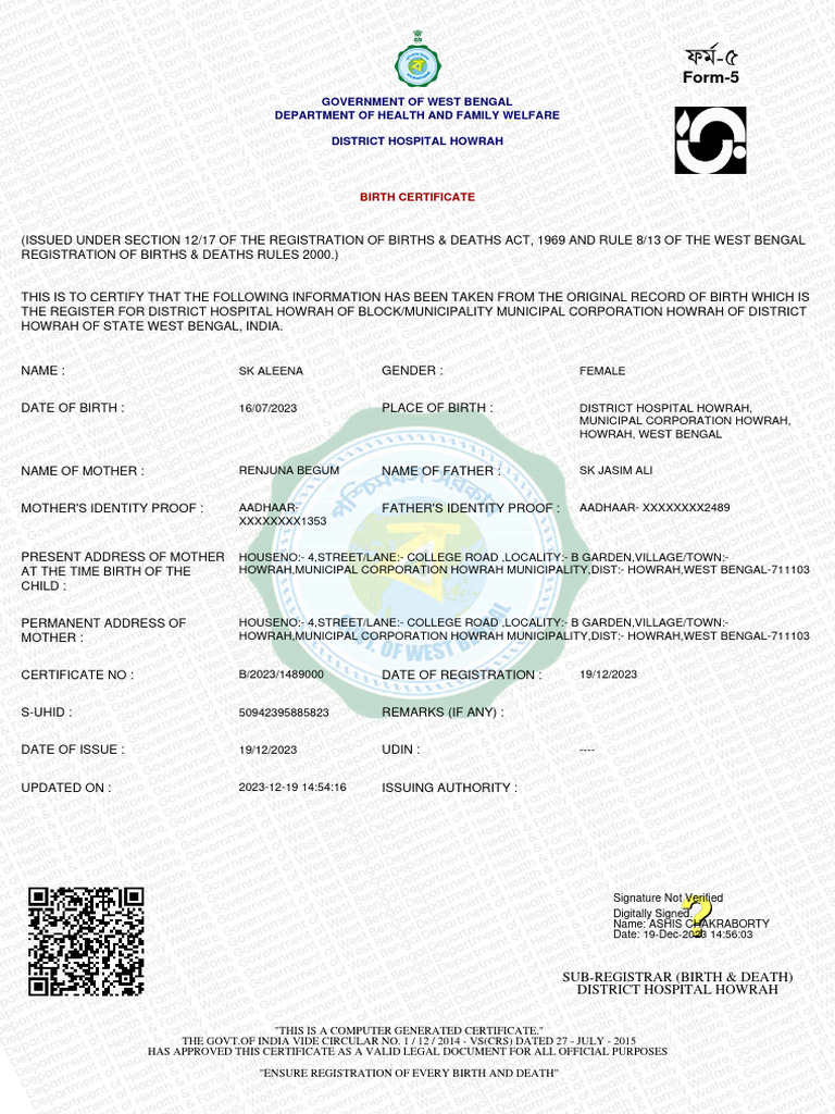 SignedBirthCertificate 8754889 843 PDF Birth Certificate Access