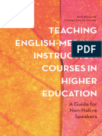 Teaching English-Medium Instruction Courses in Higher Education - A Guide For Non-Native Speakers