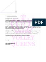 Solicitation Letter - Volley Queens