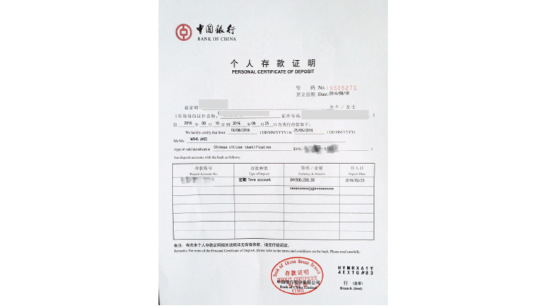 Example Certificate of Deposit | PDF