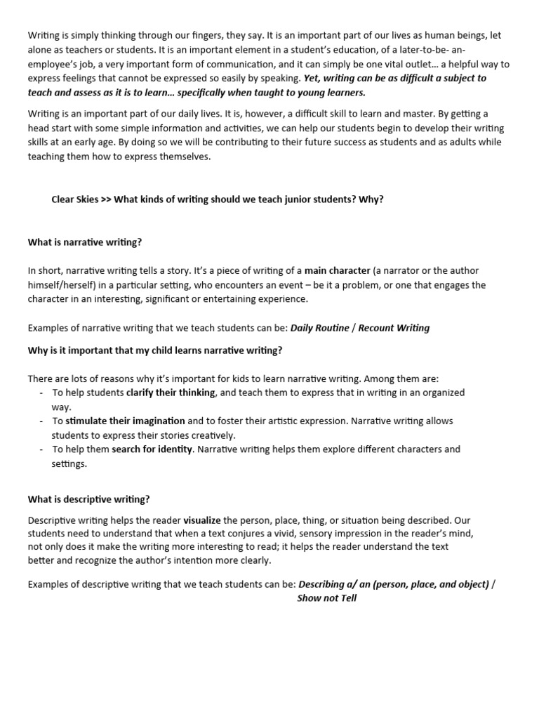 Writing Workshop Pdf Experience Cognitive Science
