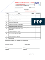 25 - Checklist For Grinding Machine