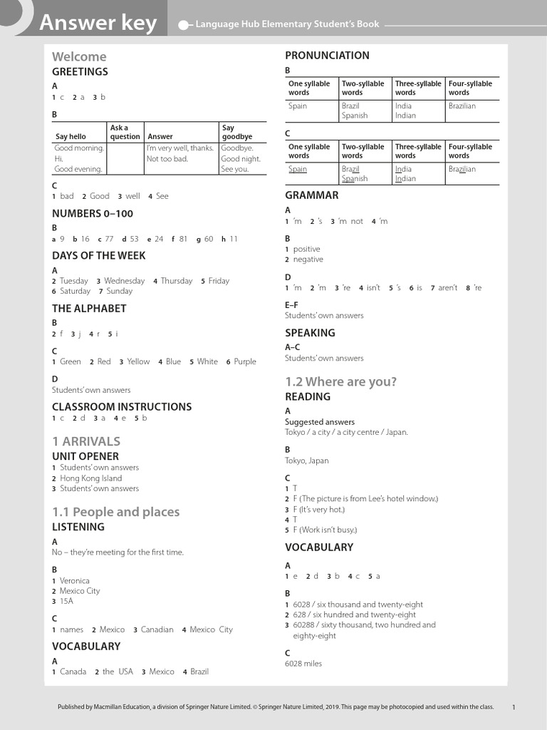 lh-elementary-student-s-book-answer-key-pdf-linguistics