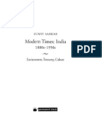 Sumit Sarkar - Modern Times - India 1880s-1950s (Environment ...