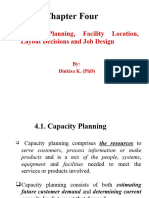 Chapter Four Capacity Planning, Facility Location, Layout & Job