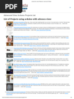 Advanced View Arduino Projects List - Use Arduino For Projects
